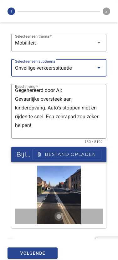 3P Meldpunt — mobiele interface